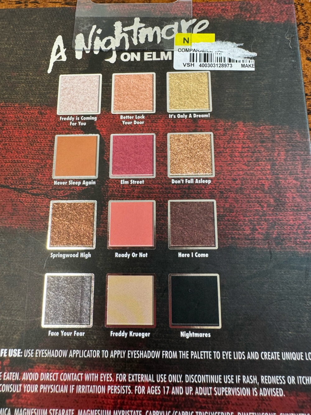 NIB A Nightmare on Elm Street Eyeshadow Palette - Picture 8 of 9